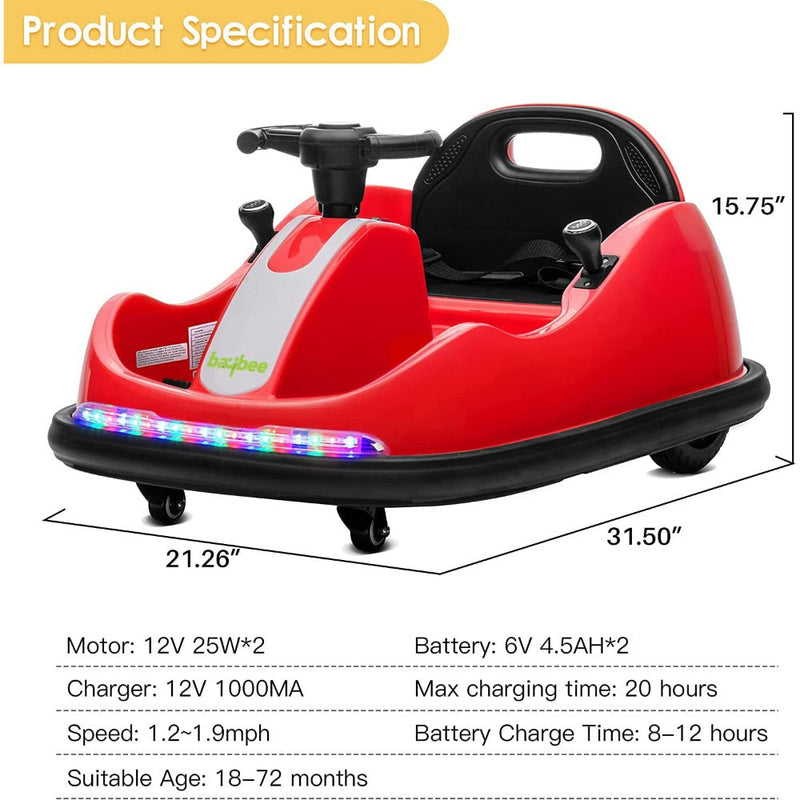 Baybee BC-114 Electric Bumper Car for Kids