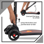 Baybee Flash Scooter 3 Wheel Kids Scooter -F4