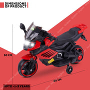 Baybee MB-100 Battery Operated Bike with Light & Music ( Red)