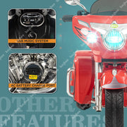 Baybee MB-112 Thunder Kids Battery Operated Bike for Kids - Red
