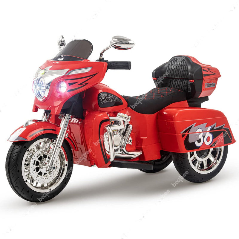 Baybee MB-112 Thunder Kids Battery Operated Bike for Kids - Red