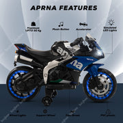 Baybee MB -114 Aprna Rechargeable Battery Operated Electric Bike for Kids (Blue)