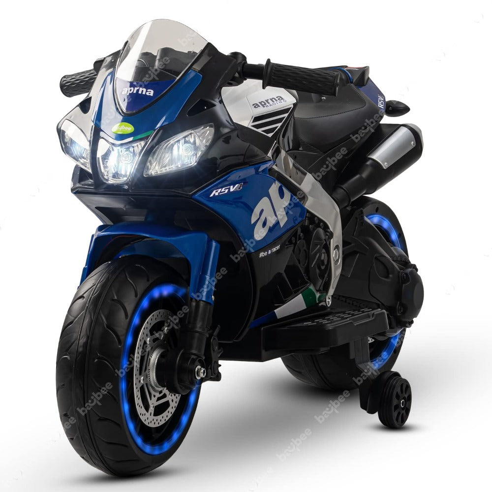 Baybee MB -114 Aprna Rechargeable Battery Operated Electric Bike for Kids (Blue)