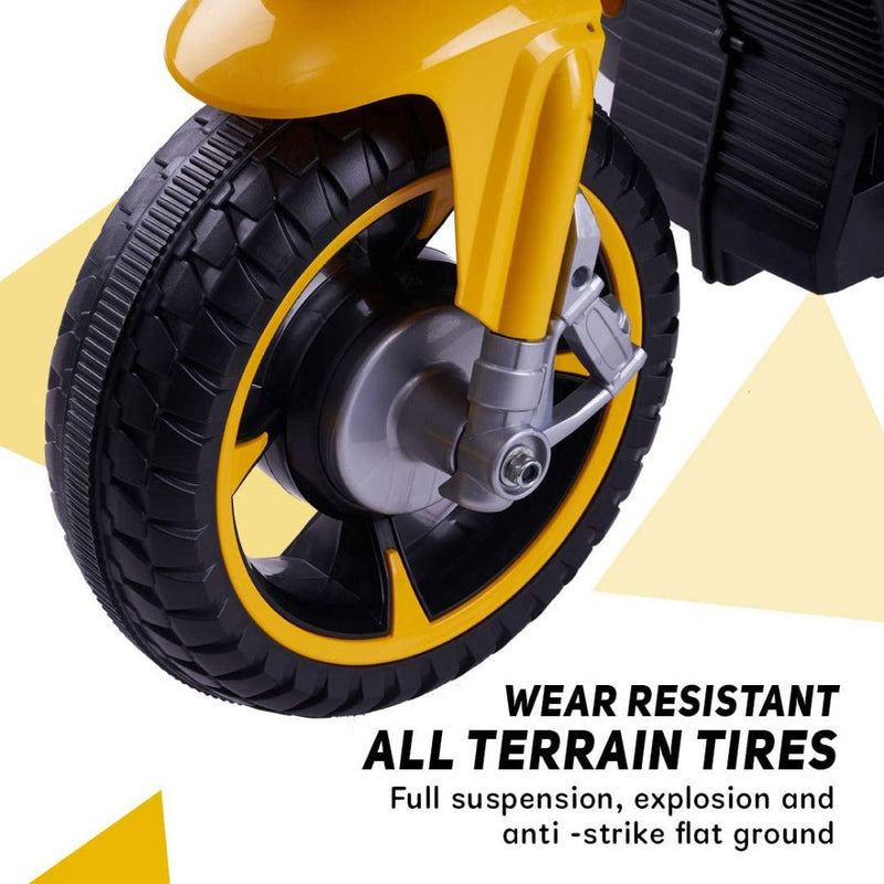 Baybee MB-115 Gladia Rechargeable Battery Operated Kids Bike (Yellow)