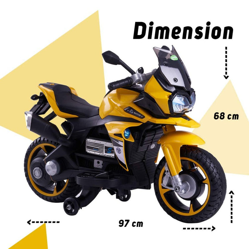 Baybee MB-115 Gladia Rechargeable Battery Operated Kids Bike (Yellow)