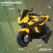 Baybee MB-118 Scram Rechargeable Battery Operated Bike (Yellow)