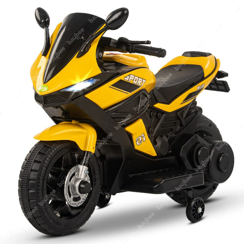 Baybee MB-118 Scram Rechargeable Battery Operated Bike (Yellow)