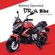 Baybee MB-120 DR-Z Rechargeable Battery Operated Bike for Kids (Red)