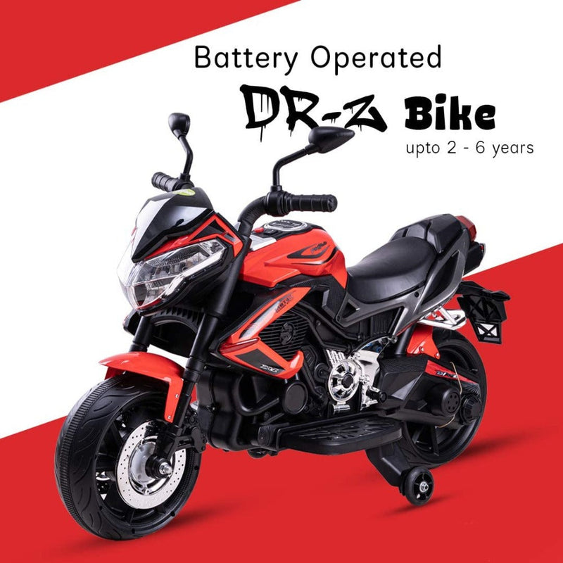Baybee MB-120 DR-Z Rechargeable Battery Operated Bike for Kids (Red)