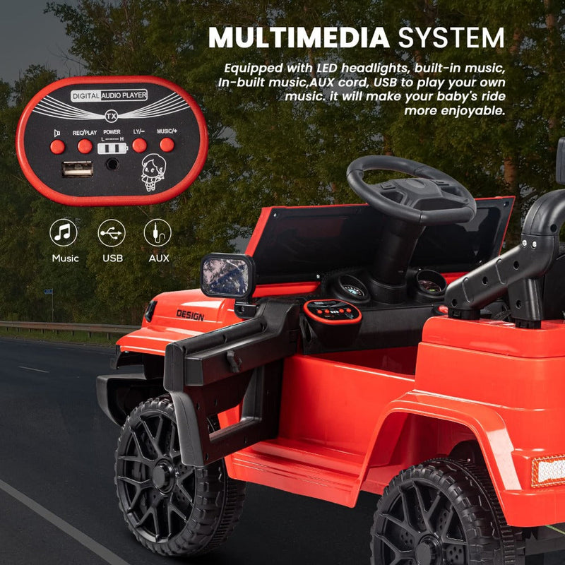 Baybee MJ-112 Thrax Rechargeable Battery Operated Electric Kids Car Jeep