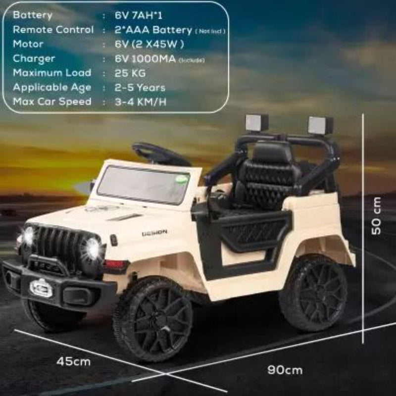 Baybee MJ-112 Thrax Rechargeable Battery Operated Electric Kids Car Jeep