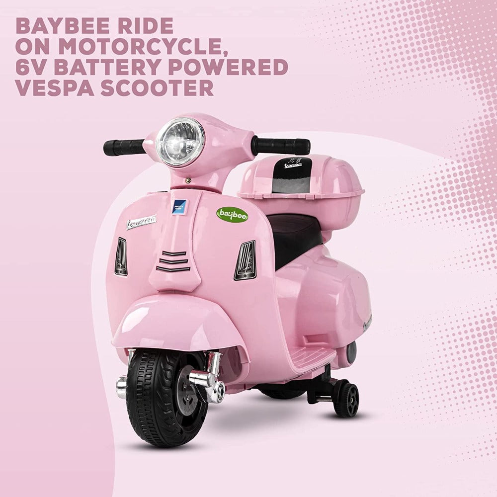 Baybee Mini Vespa Rechargeable Battery-Operated Ride on Kids Bike ...