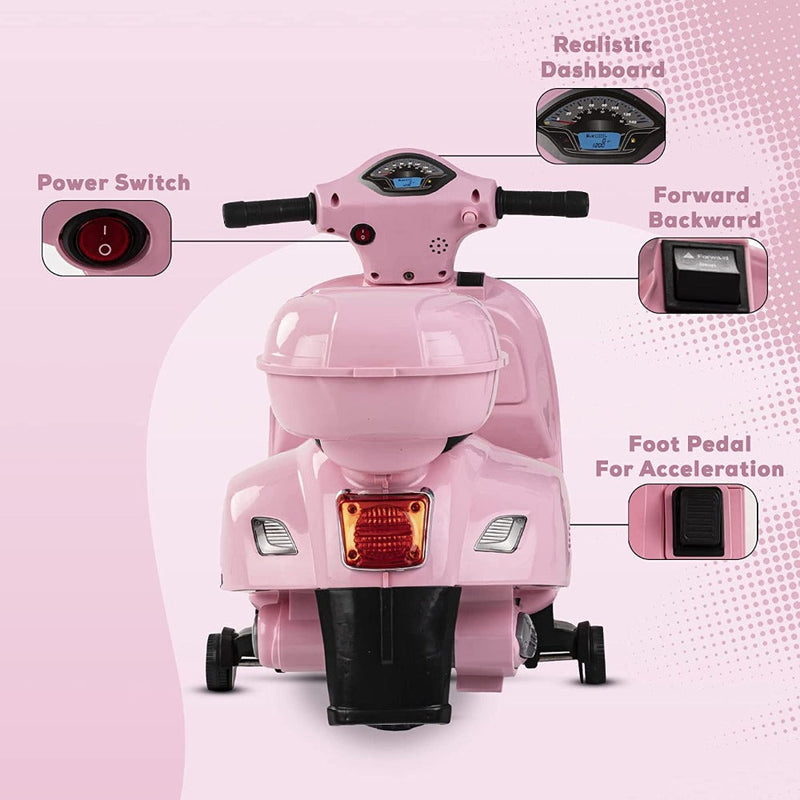 Baybee Mini Vespa Rechargeable Battery-Operated Ride on Kids Bike