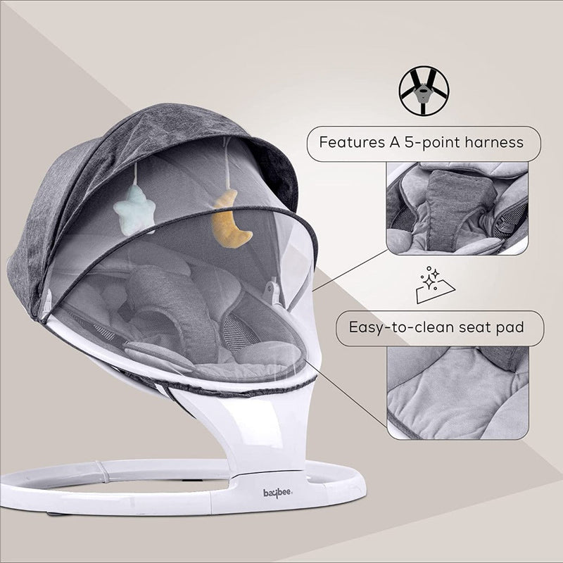 Baybee Sooth N Sway Premium Automatic Bluetooth Enabled Electric Baby Swing