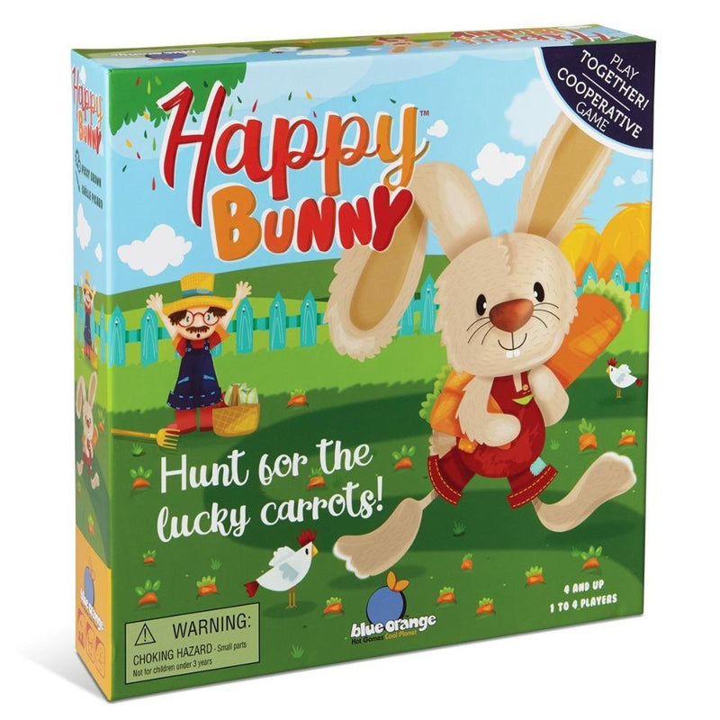 Blue Orange Happy Bunny
