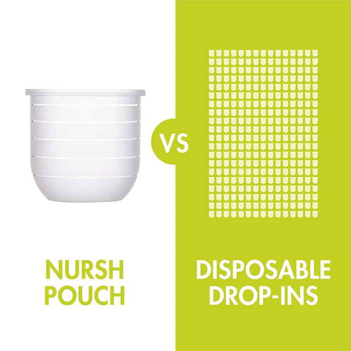 Nursh Reusable Silicone 4 Oz Pouches by Boon ~ 3 Silicone Pouches NIB