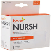 Boon Nursh Silicone Pouch 3 Piece Pack, 4 Ounce