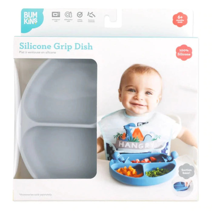 Bumkins Silicone Grip Dish-Mealtime Essentials-Bumkins-Toycra