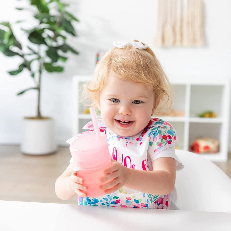 Bumkins Silicone Straw Cup with Lid
