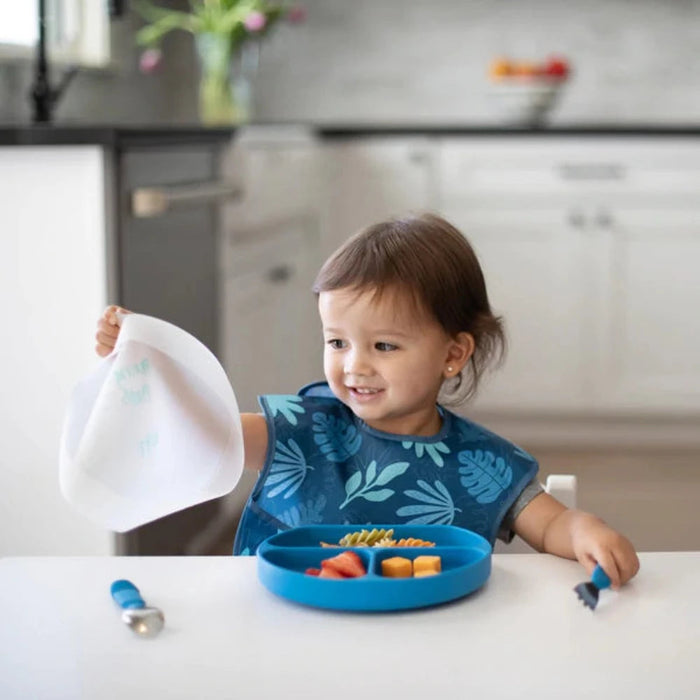 Clear Silicone Stretch Lids for Divided Toddler Plates