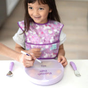 Bumkins Silicone Stretch Lid (3 Section): Clear