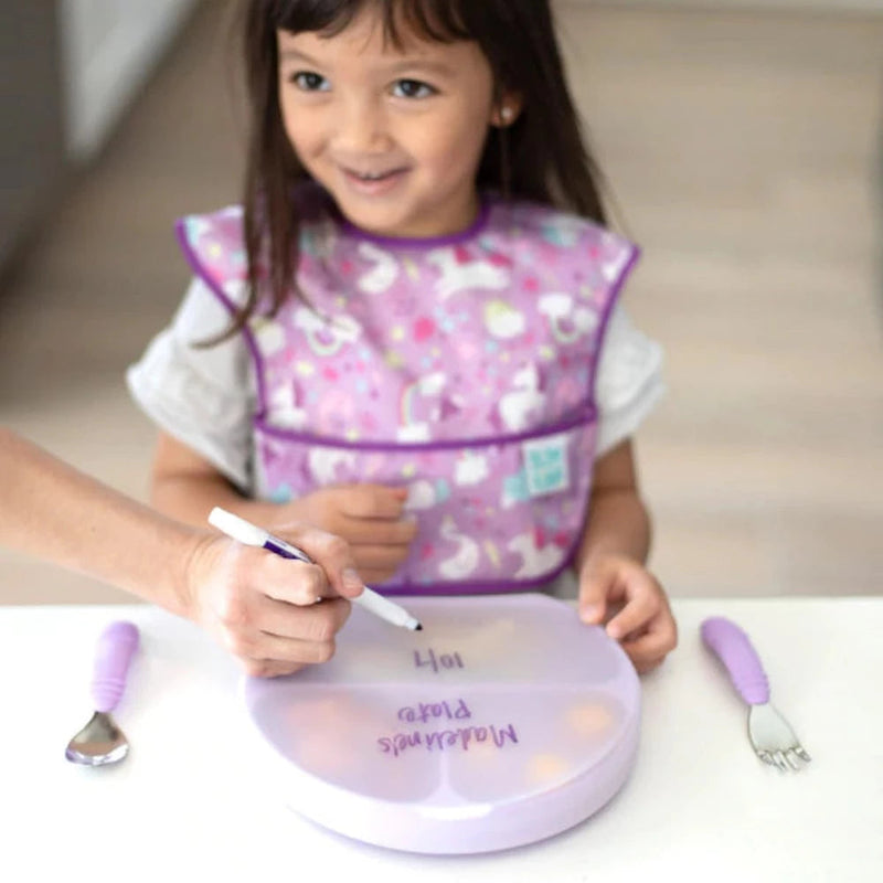 Bumkins Silicone Stretch Lid (3 Section): Clear