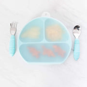 Bumkins Silicone Stretch Lid (3 Section): Clear