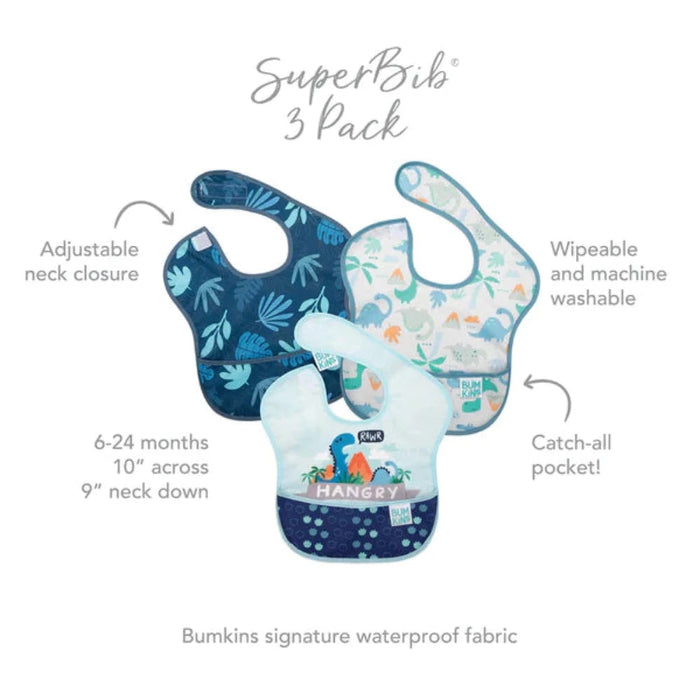 Bumkins SuperBib 3 Pack-Mealtime Essentials-Bumkins-Toycra