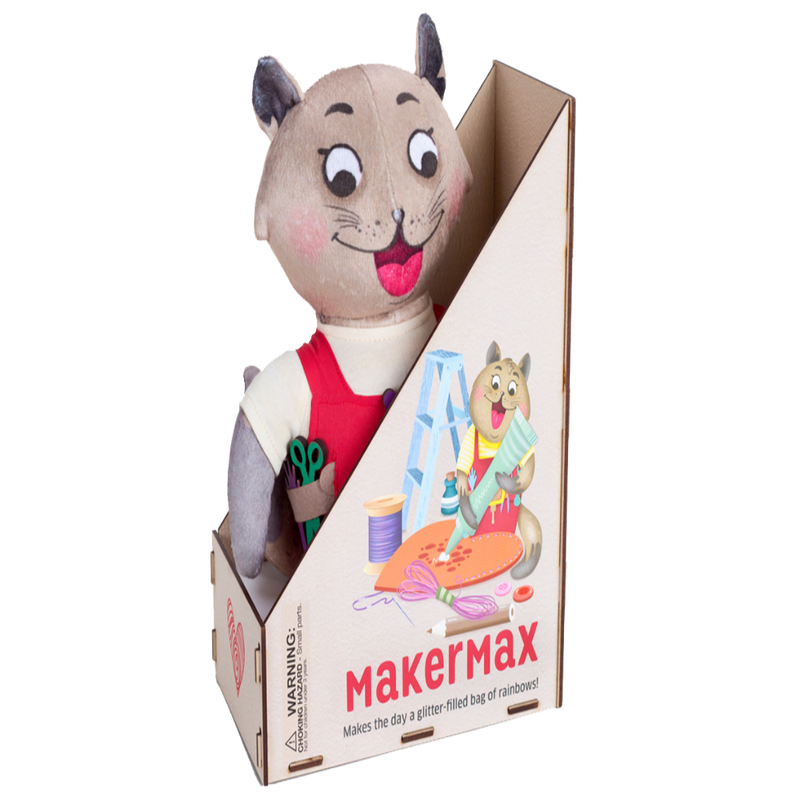 Chalk & Chuckles Caring Cats Makermax Plush