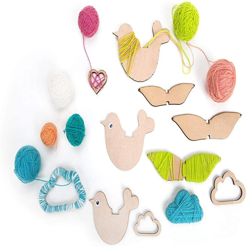 Chalk & Chuckles Yarn Birds Baby Mobile