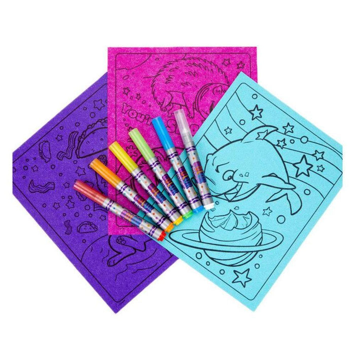 Crayola Color Magic Neon Paper & Marker Set, Cosmic Cats-Arts & Crafts-Crayola-Toycra
