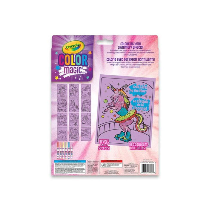 Crayola Color Magic Unicorn Shimmer Paper & Marker Coloring Set, 12 Pages,  Child, Unisex 