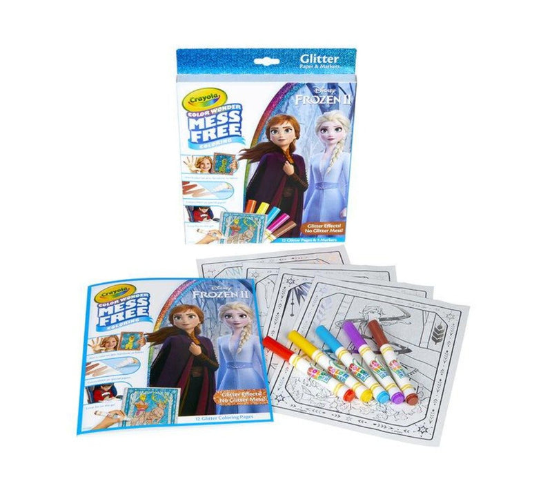 Crayola Color Wonder Mess Free Frozen 2 Glitter Effects Set