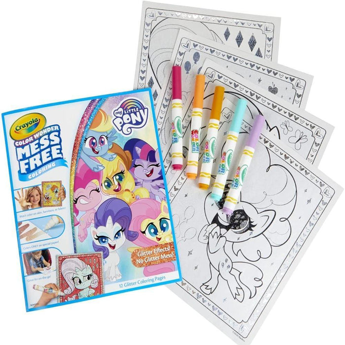 Crayola Color Wonder Mess Free My Little Pony Glitter Box-Arts & Crafts-Crayola-Toycra