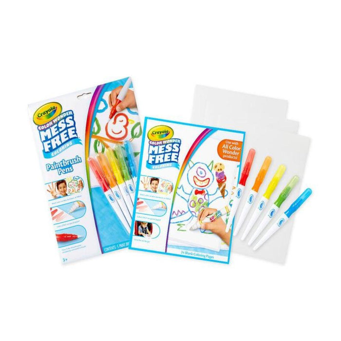 Crayola Color Wonder Mess Free Paintbrush Pens & Paper-Arts & Crafts-Crayola-Toycra