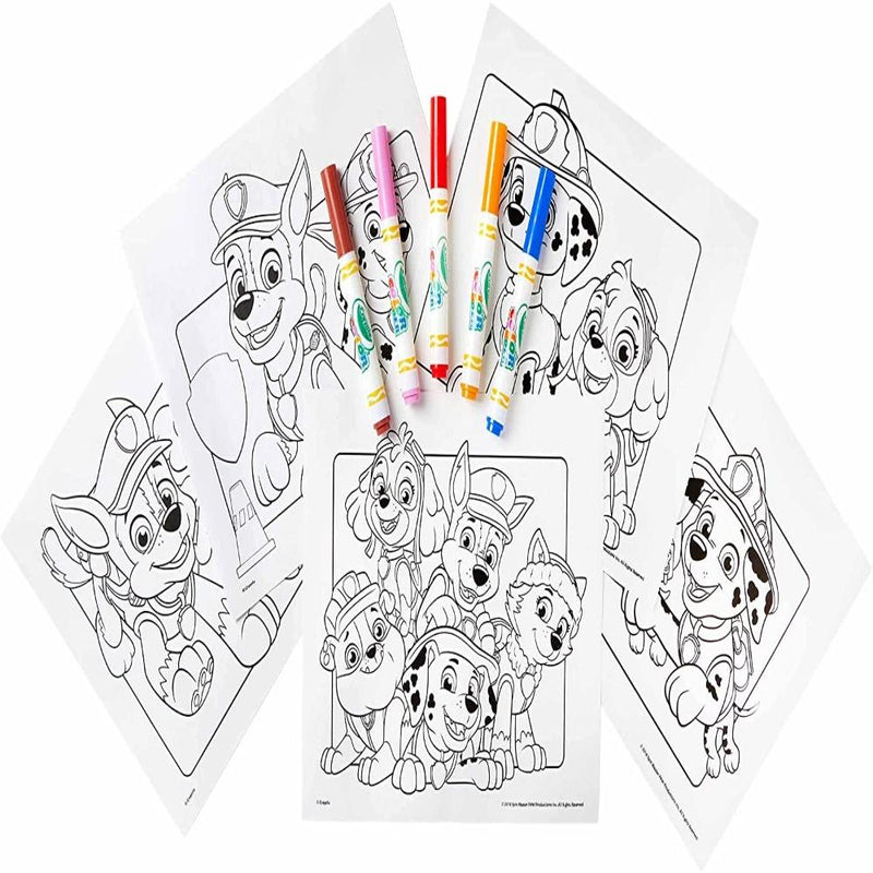 Crayola Color Wonder Mess Free Paw Patrol Coloring Pages & Markers