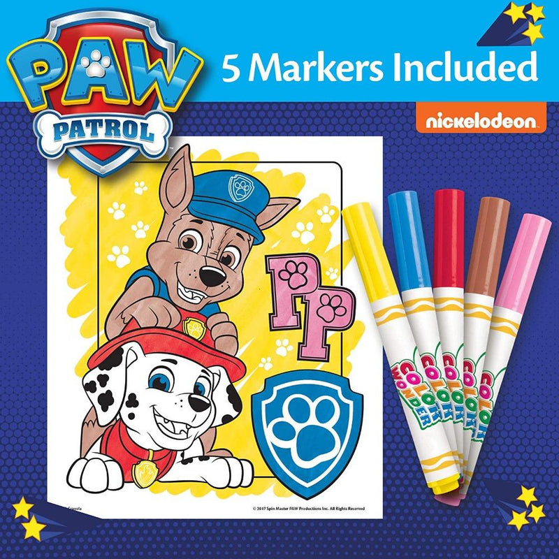 Crayola Color Wonder Mess Free Paw Patrol Coloring Pages & Markers