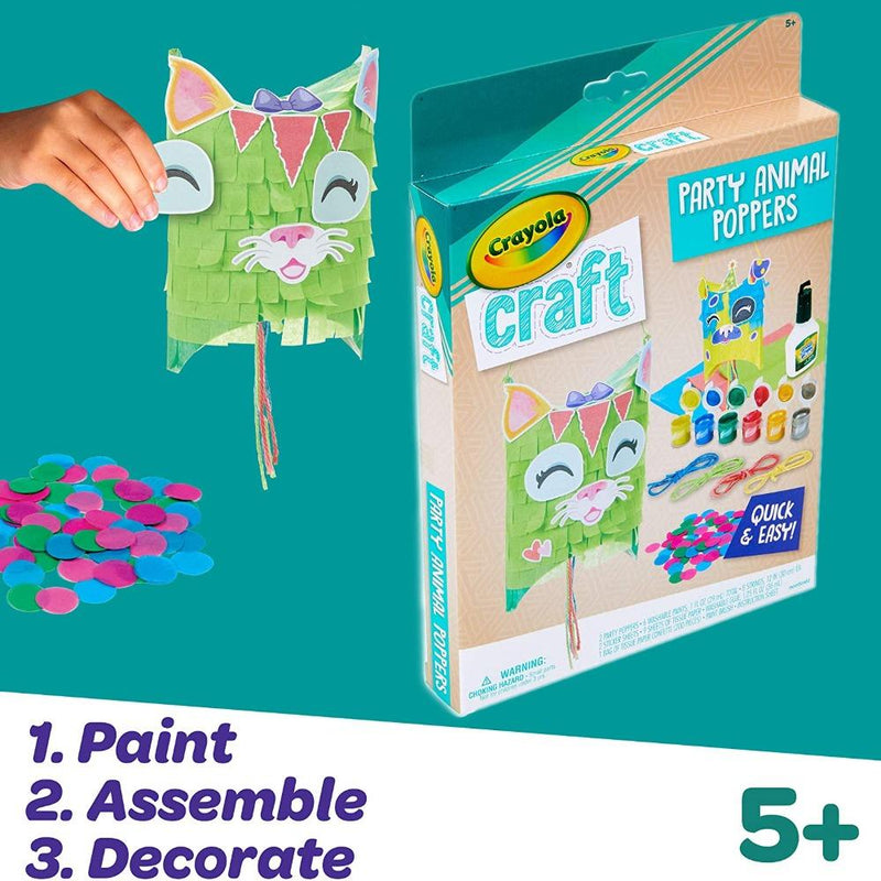 Crayola Craft Animal Party Poppers Craft Kit