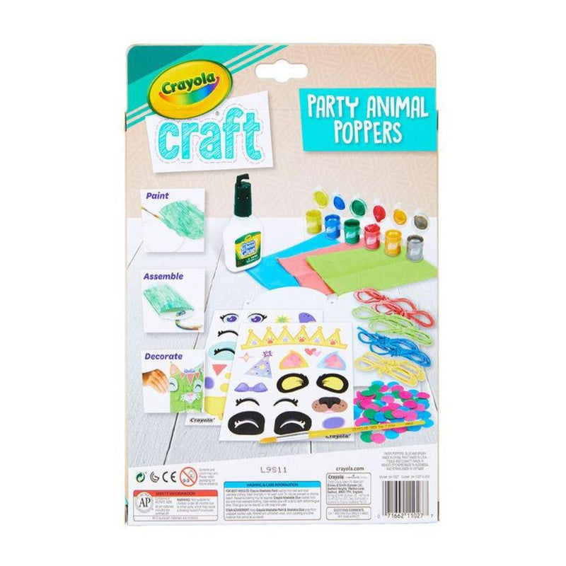 Crayola Craft Animal Party Poppers Craft Kit