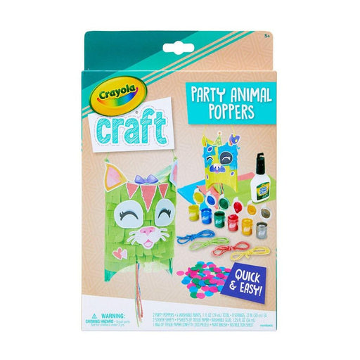 Crayola Craft Animal Party Poppers Craft Kit-Arts & Crafts-Crayola-Toycra