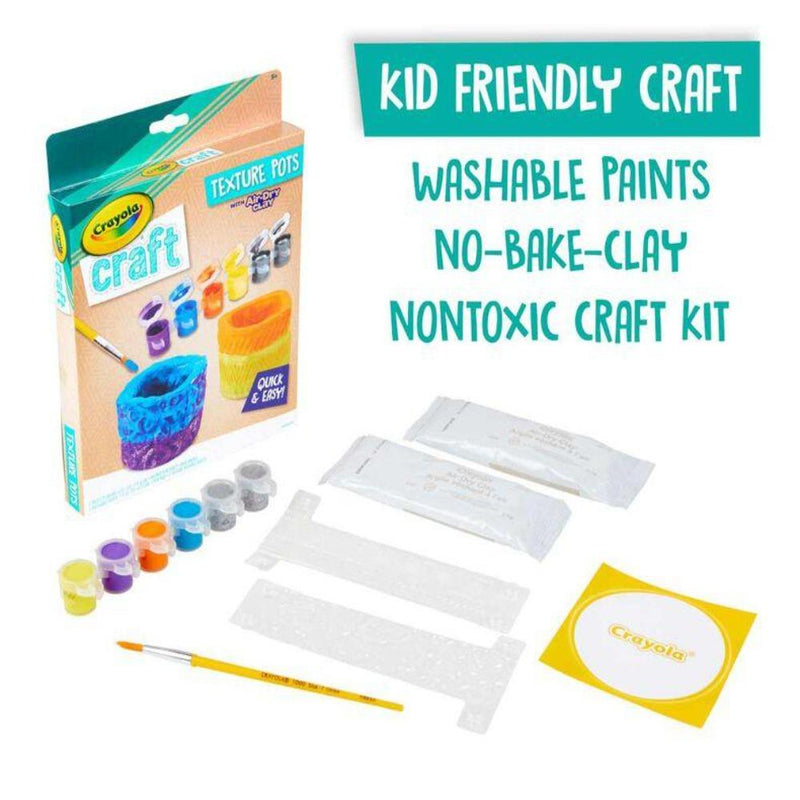 Crayola Craft Texture Pots Craft Kit