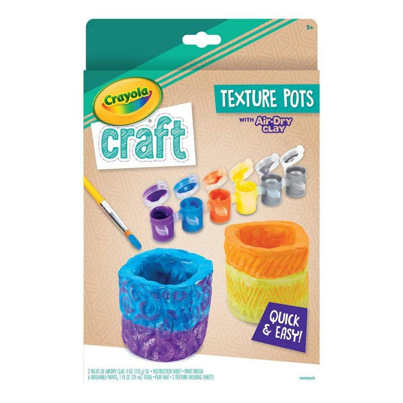 Crayola Craft Texture Pots Craft Kit