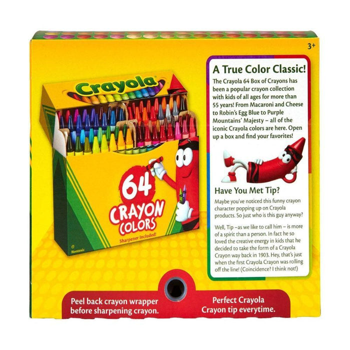 Crayola Crayons 64 Count-Arts & Crafts-Crayola-Toycra