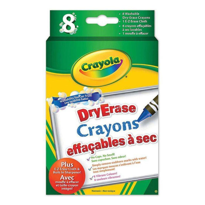 Crayola Dry-Erase Crayons 8 ct.-Arts & Crafts-Crayola-Toycra