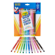 Crayola Easy Peel Crayon Pencils, 12 Count