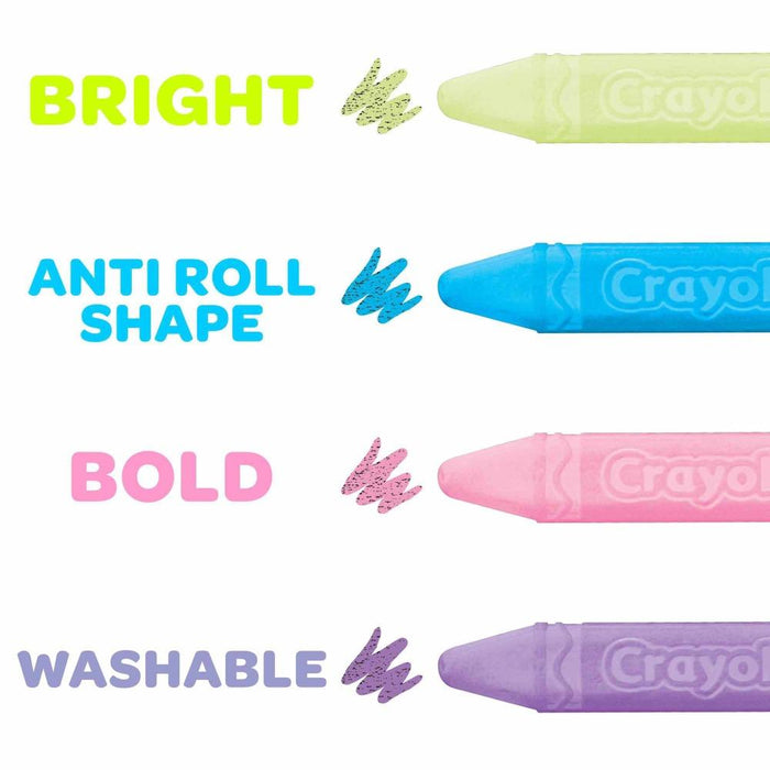 Crayola Egg & Chick Sidewalk Chalk, 6 Count-Arts & Crafts-Crayola-Toycra