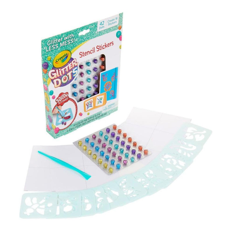 Crayola Glitter Dots Stencil Stickers