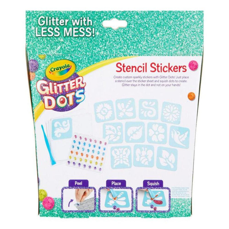 Crayola Glitter Dots Stencil Stickers