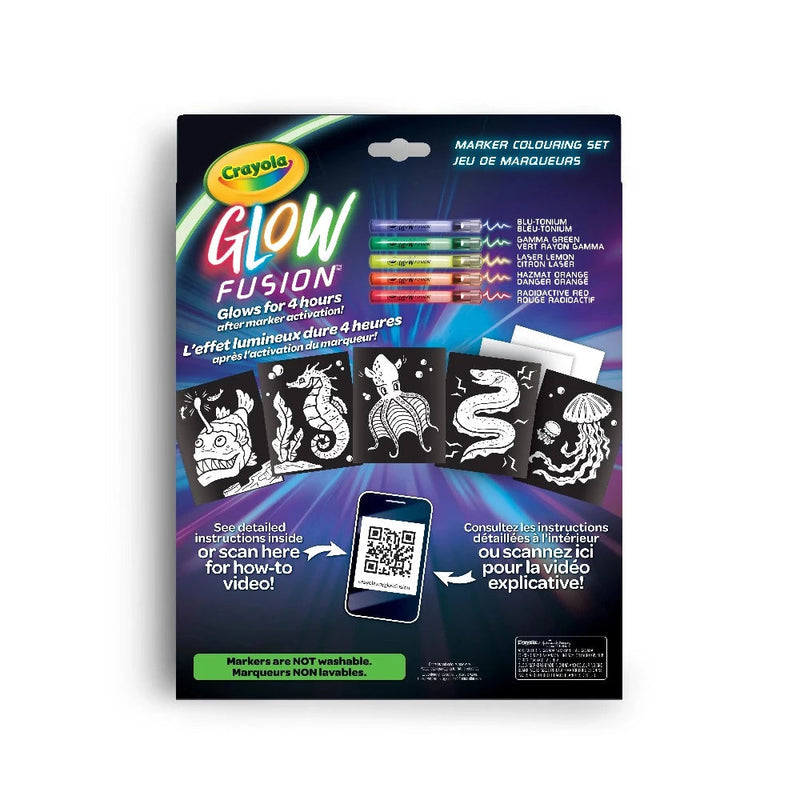 Crayola Glow Fusion Marker Colouring Set