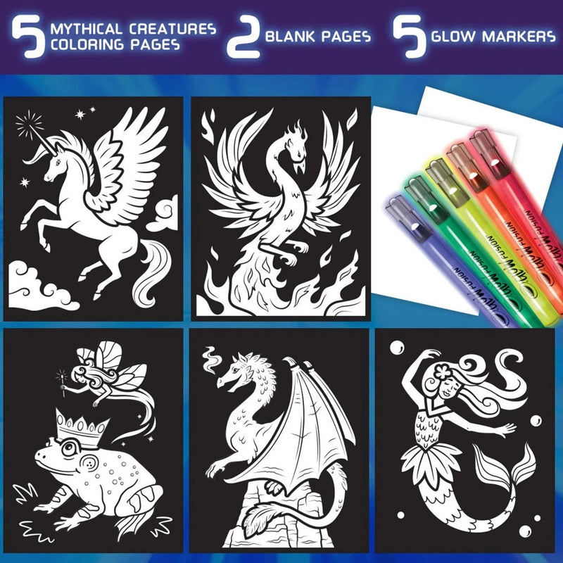 Crayola Glow Fusion Marker Colouring Set